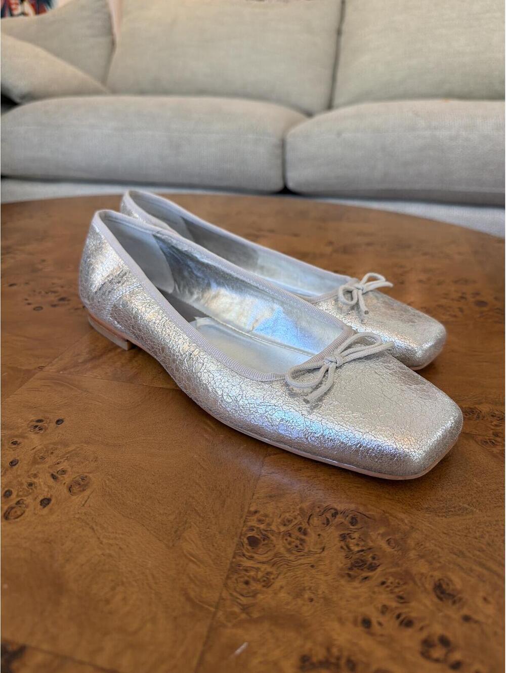 Dolce Vita silver metallic Anisa Ballet Flats